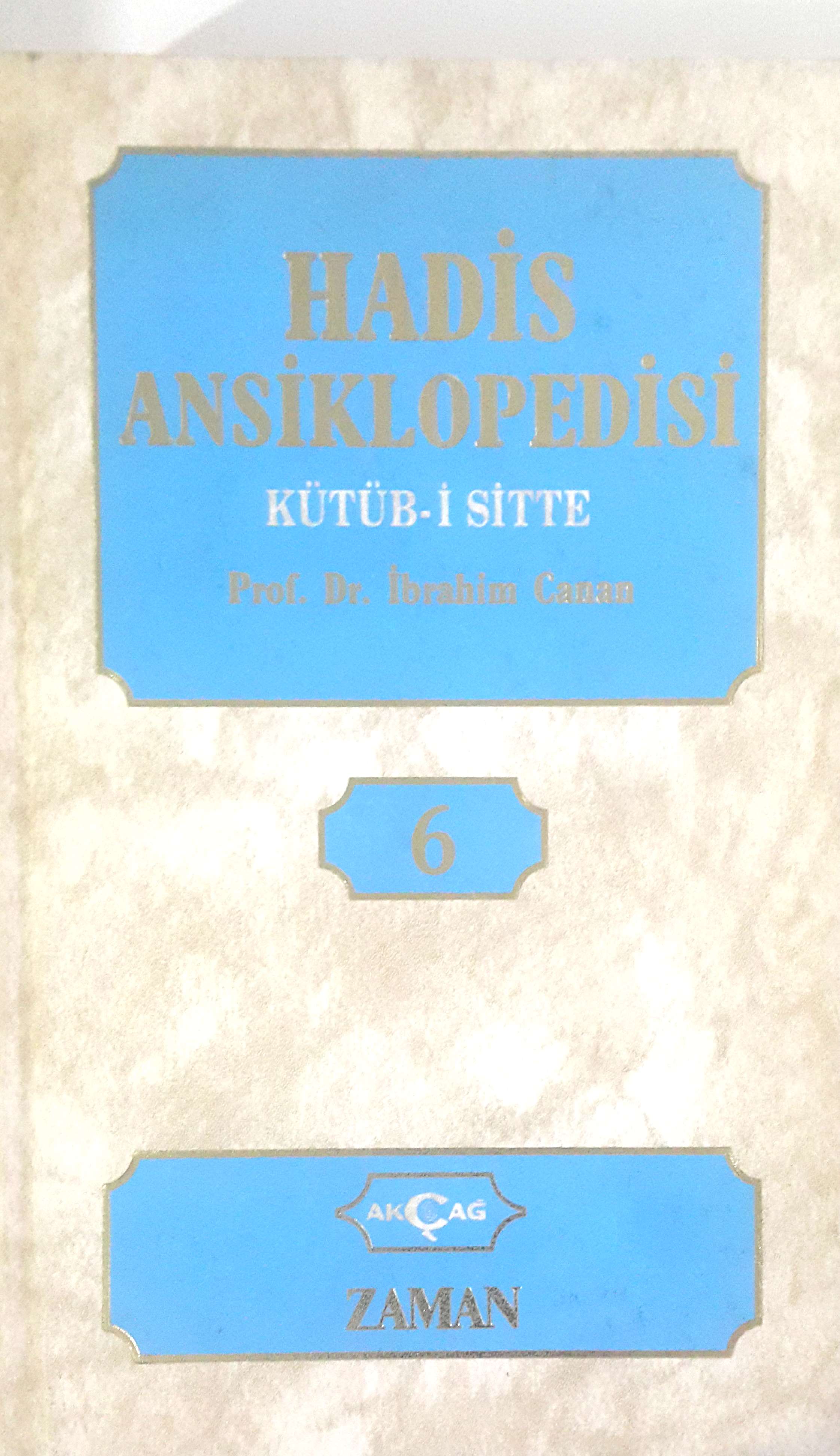 Hadis Ansiklopedisi Kütüb-i Sitte - 6. Cilt (Hardcover)
