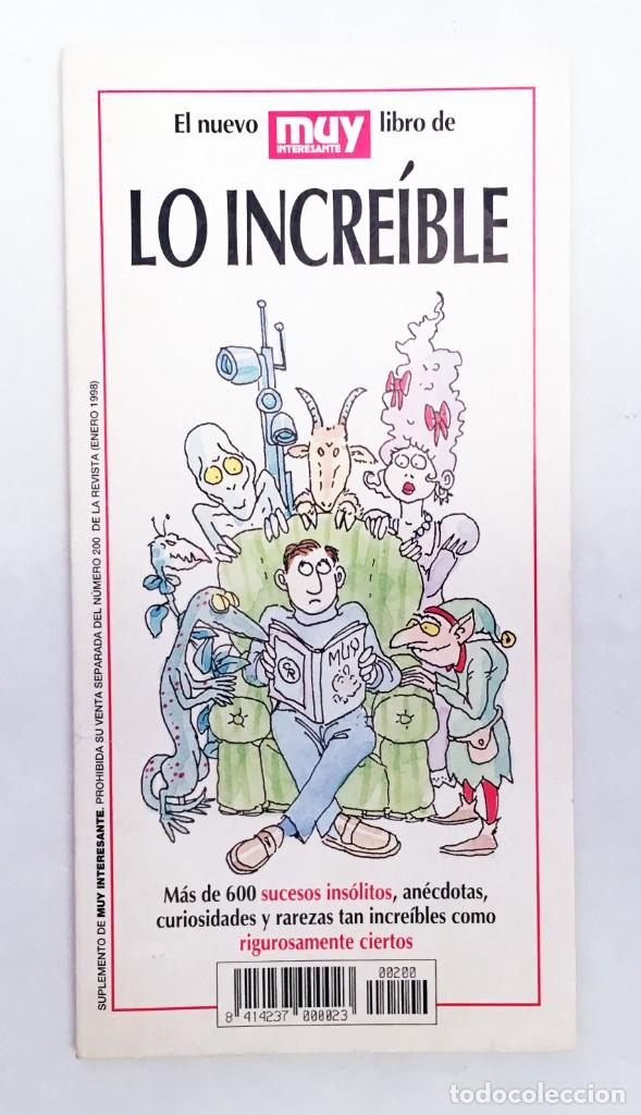 El nuevo libro de lo increíble