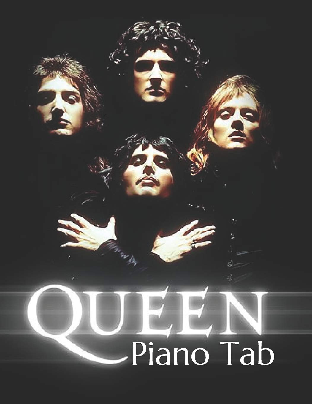 Queen Piano Tab: With Note Letters & Fingering Numbers (Paperback)