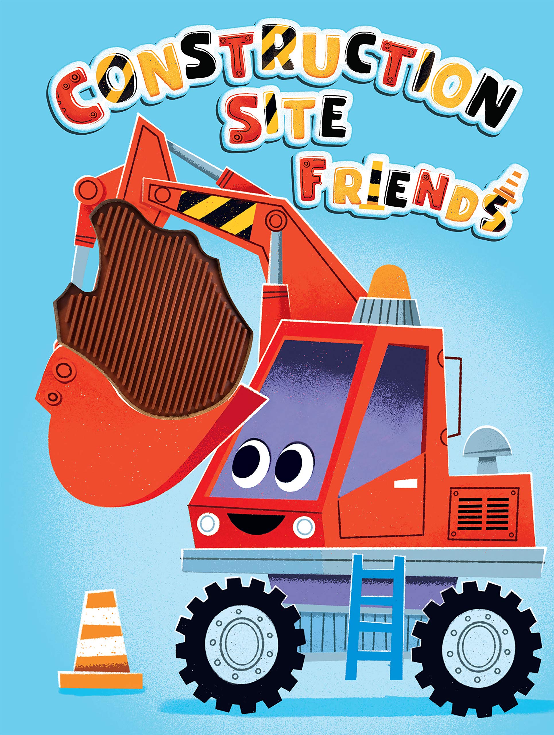 Construction Site Friends - Silicone Touch and Feel Board Book - Sensory Board Book (Board book)