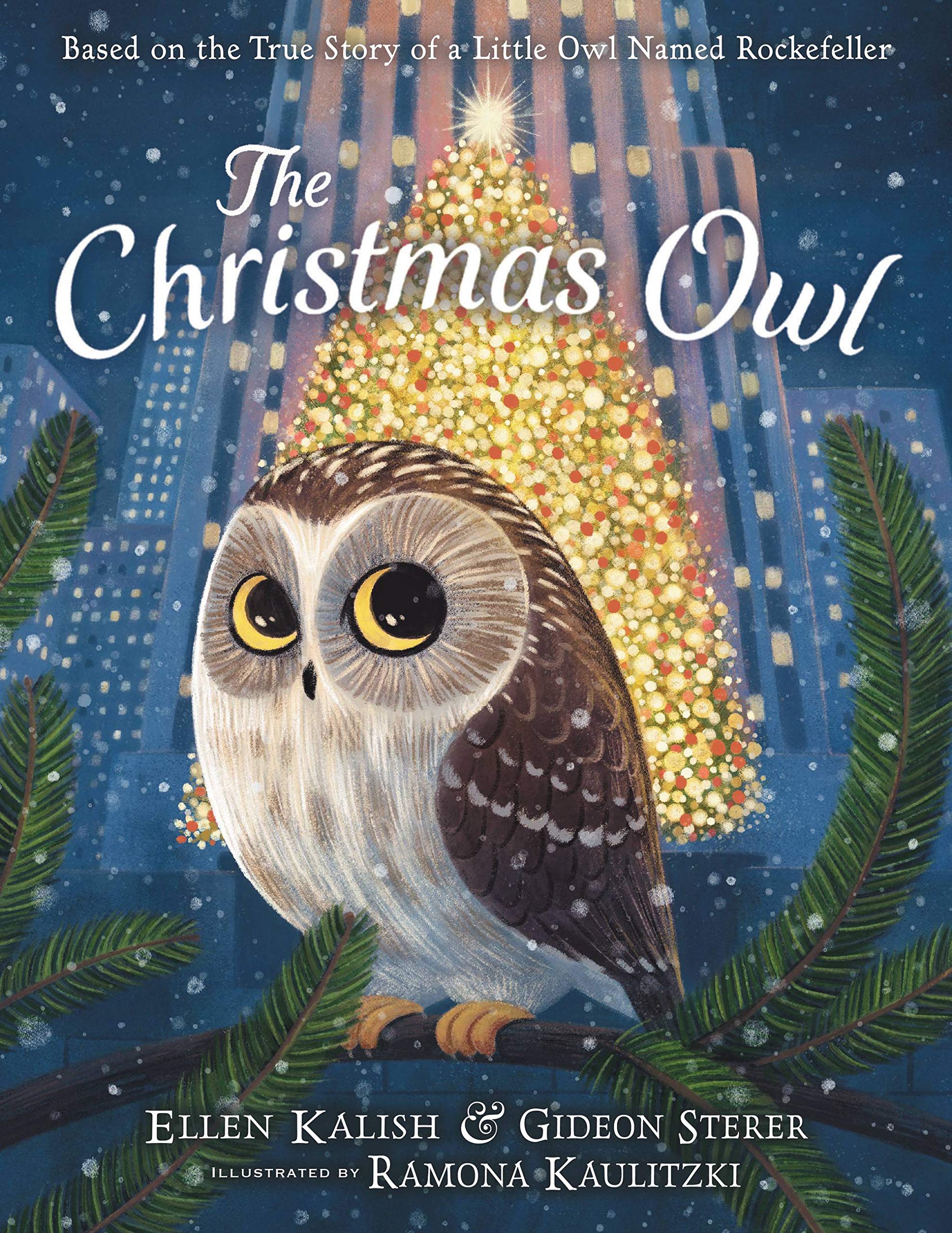 Book cover: The Christmas Owl: Based on the True Story of a Little Owl Named Rockefeller by Gideon Sterer