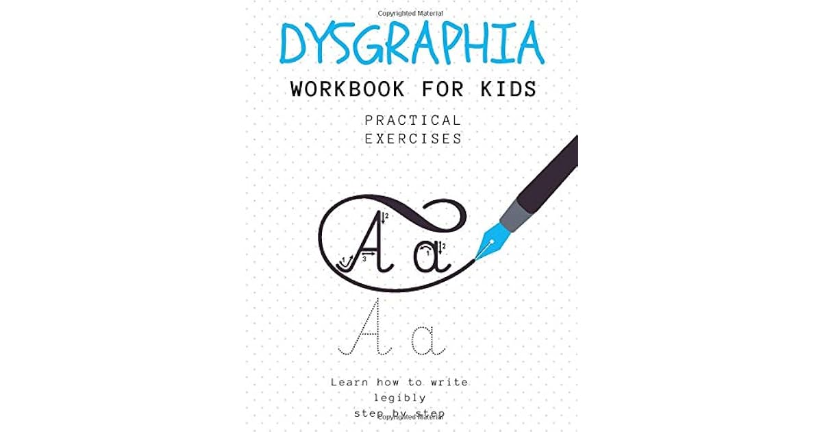Dysgraphia Workbook for Kids Handwriting Practical Exercises. Large