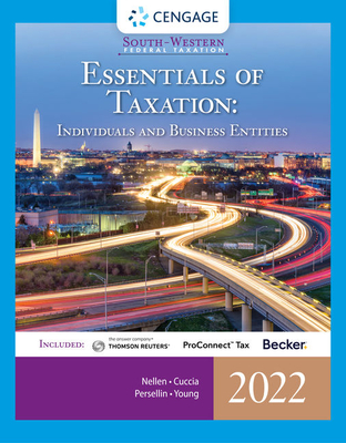 South-Western Federal Taxation 2022: Essentials of Taxation: Individuals and Business Entities (Intuit ProConnect Tax Online & RIA Checkpoint, 1 term Printed Access Card)