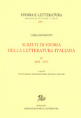 Scritti di storia della letteratura italiana, II (1963-1971)
