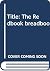 The Redbook breadbook