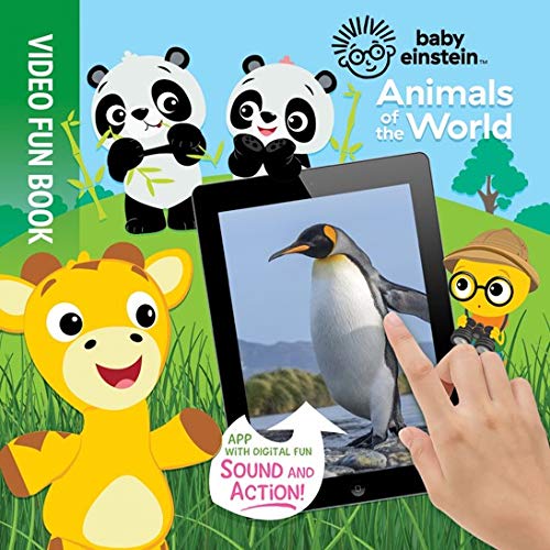 Baby Einstein Animals of the World-Video Fun Board Book with Sound & Action APP (Board book)