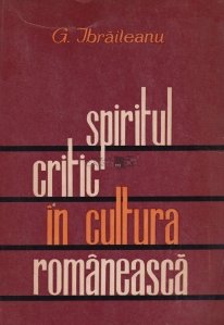 Spiritul critic în cultura românească