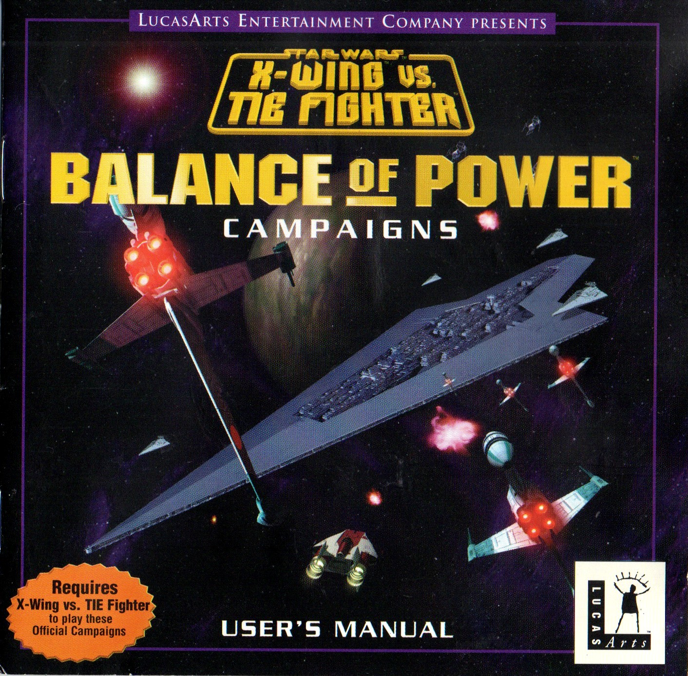 Star Wars X-Wing vs Tie Fighter Balance of Power Campaigns User's Manual (Paperback)