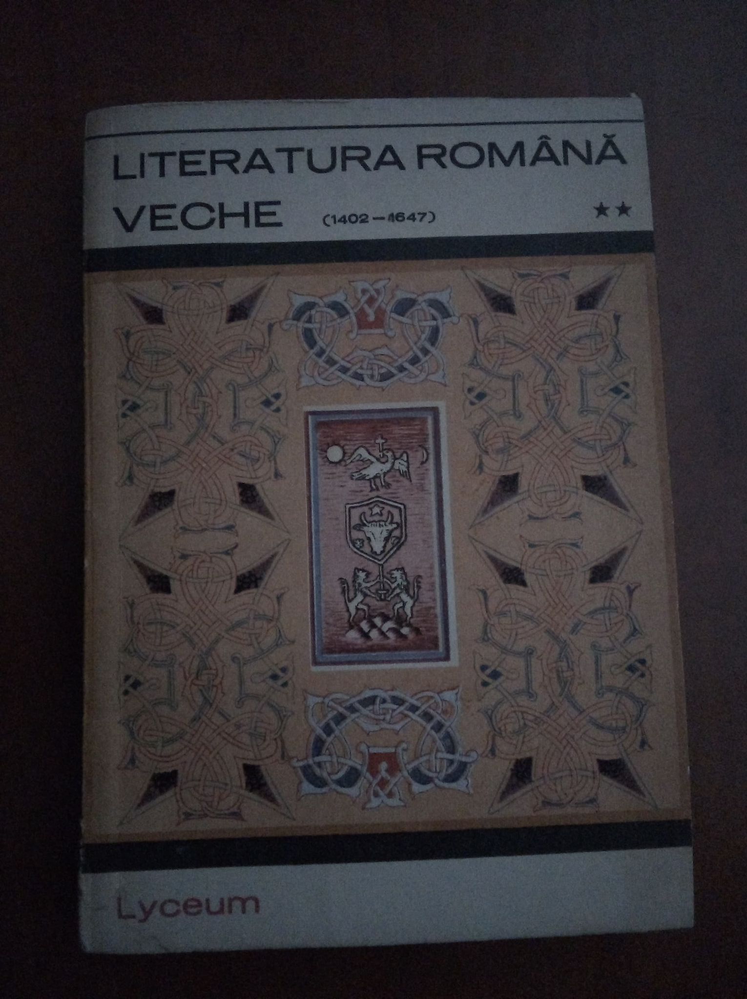 Literatura romana veche (1402-1647) volum 2