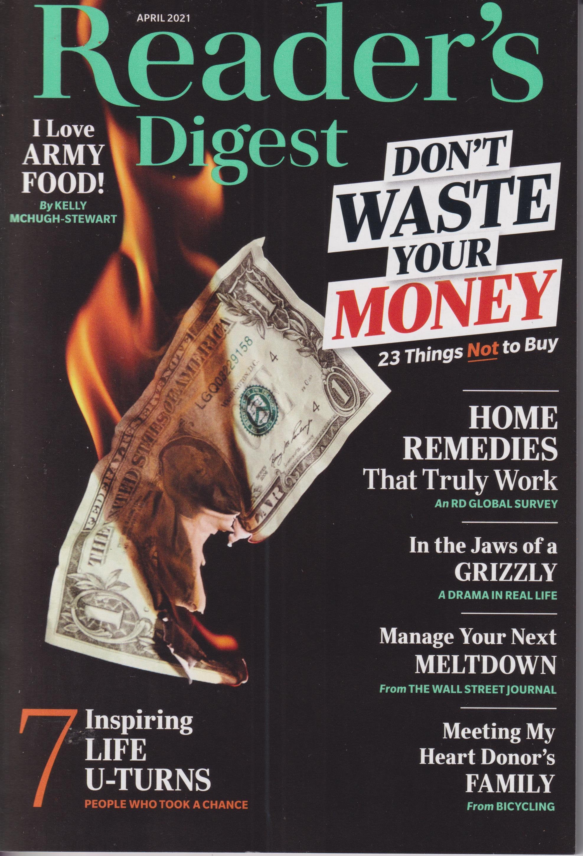 reader's digest April 2021.