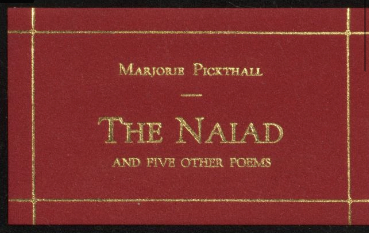 The naiad, and five other poems