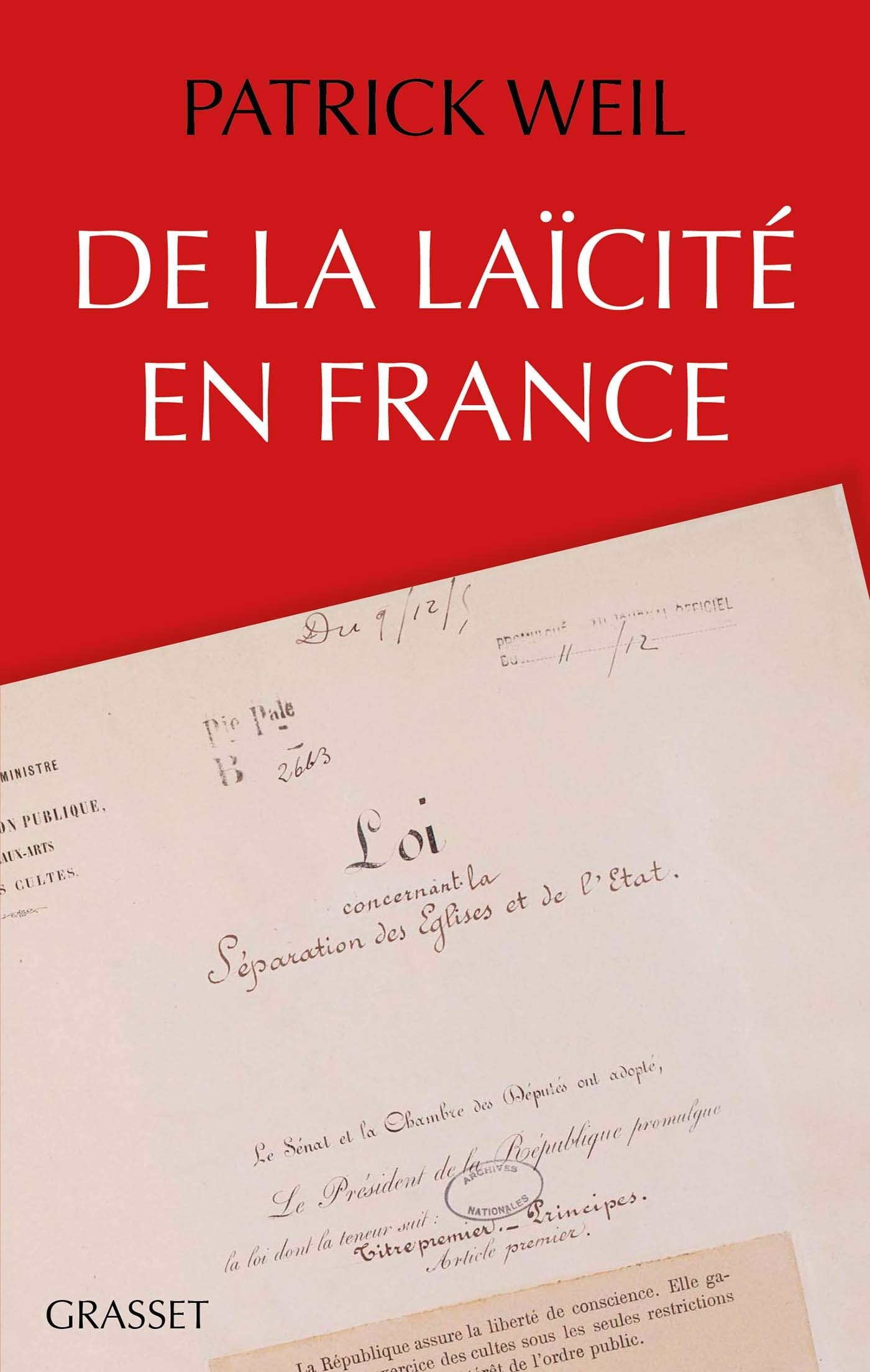 De la laïcité en France (French Edition)