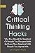 Critical Thinking Hacks 2 In 1: Why You Should Be Skeptical Of People You Disagree With But Even More Skeptical With People You Agree With