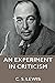 An Experiment in Criticism