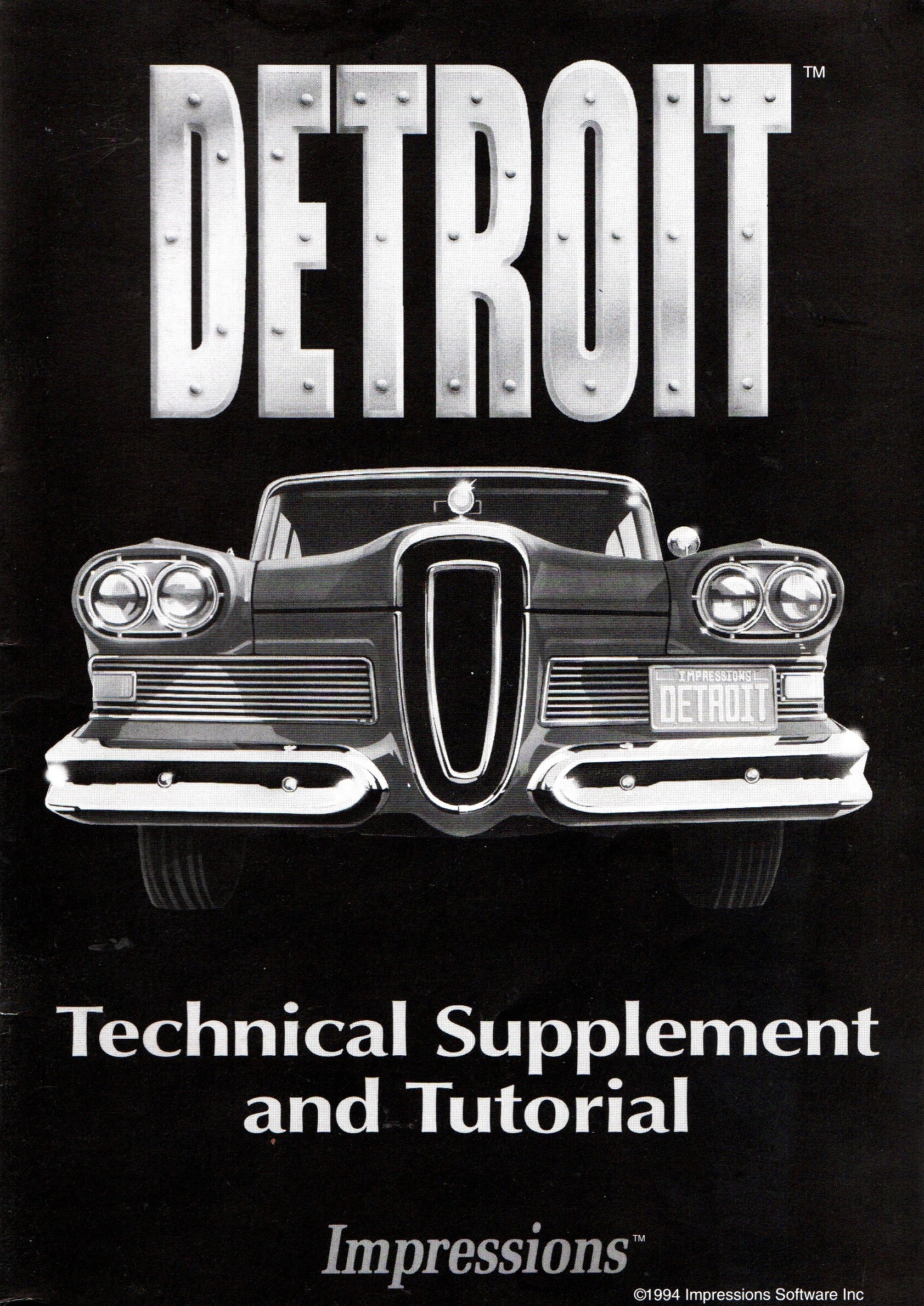 Detroit: Technical Supplement and Tutorial (Paperback)