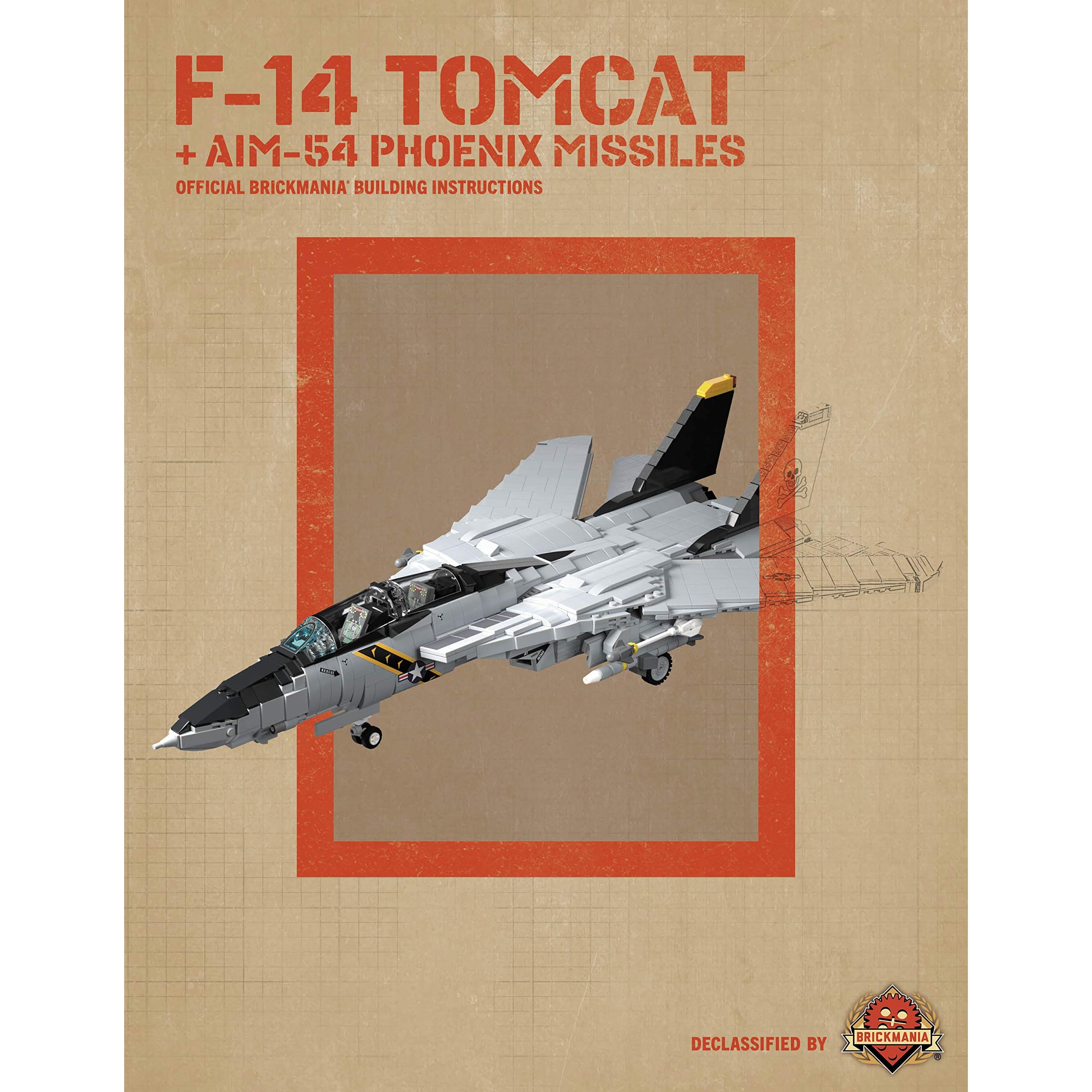 F 14 Tomcat Aim 54 Phoenix Missiles Official Brickmania Building Instructions By Brickmania