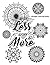Wish less, work more: Flower & Mandala coloring book