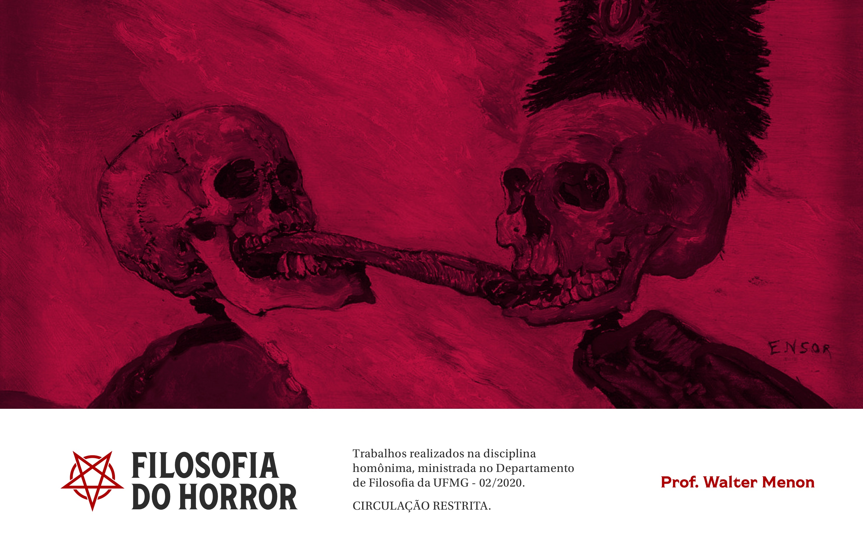 Filosofia do Horror: trabalhos 2020