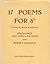 Seventeen Poems for Sixpence