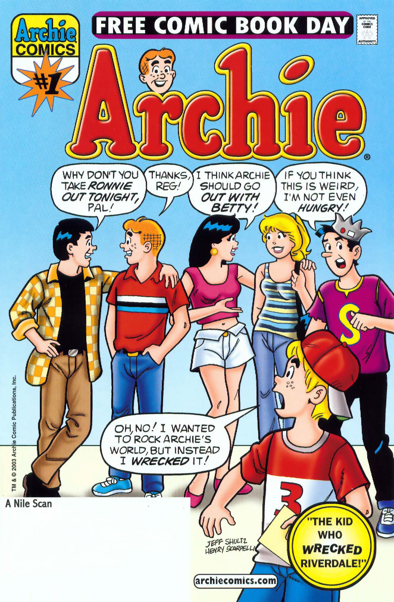 Archie (FCBD 2003): The Kid Who Wrecked Riverdale