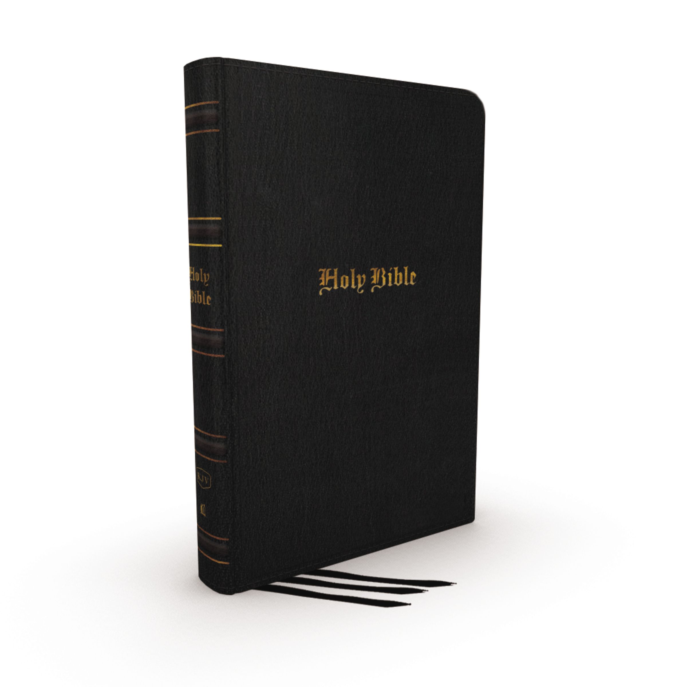 KJV Holy Bible: Large Print Thinline, Black Genuine Leather, Red Letter, Comfort Print: King James Version (Leather Bound)