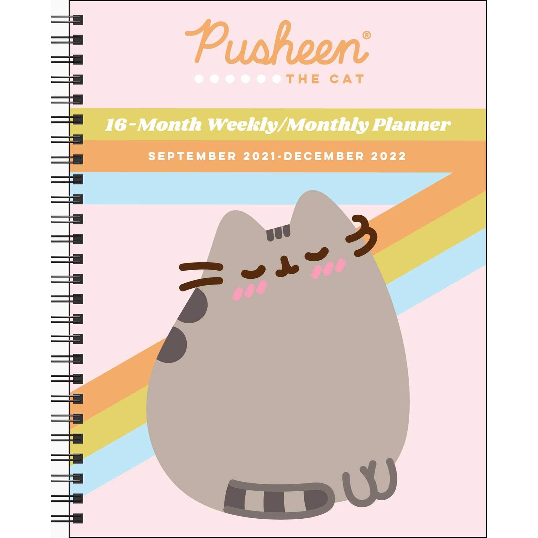 2022 Pusheen Calendar Pusheen 16-Month 2021–2022 Monthly/Weekly Planner Calendar By Claire Belton