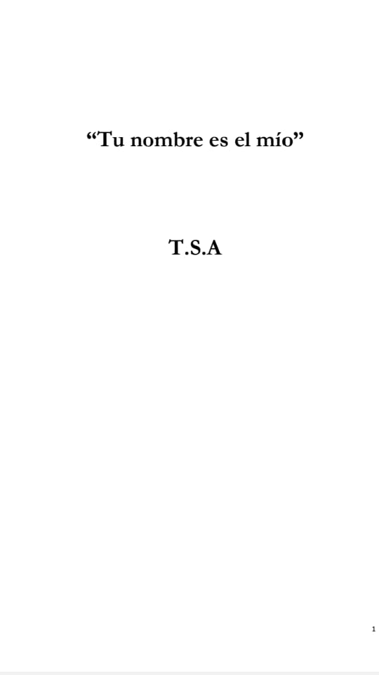 Portada de Tu nombre es el mío, de Tania S. Aguilar