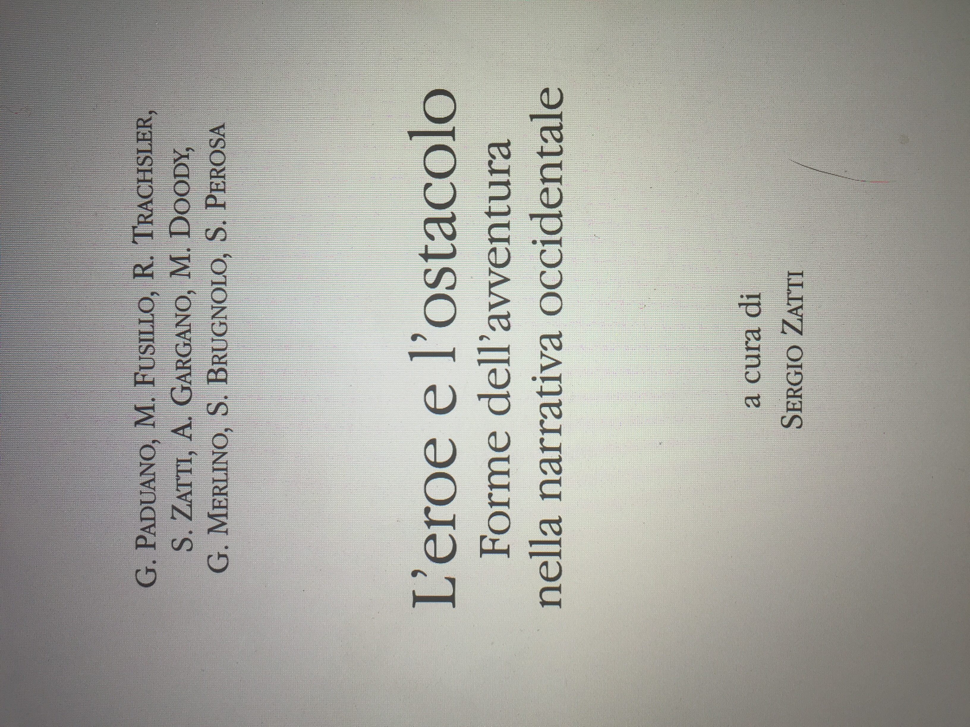 L’eroe e l’ostacolo