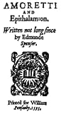 Amoretti and Epithalamion