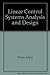 Linear Control Systems Analysis and Design