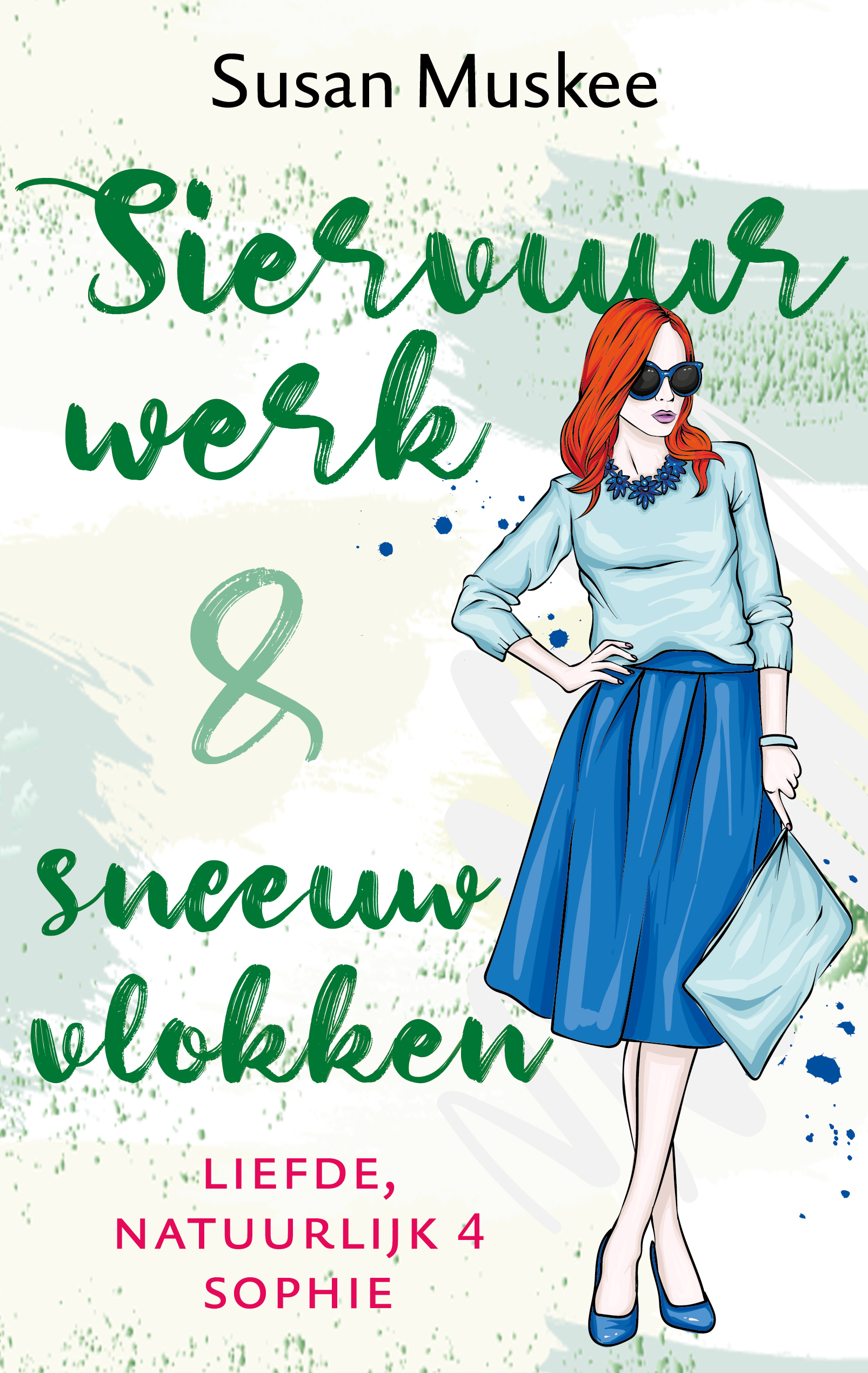 Siervuurwerk en sneeuwvlokken