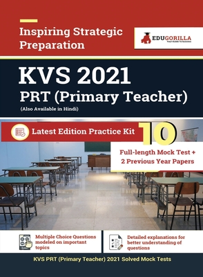 KVS PRT (Primary Teacher) 2021 10 Full-length Mock Test + 2 Previous year Papers