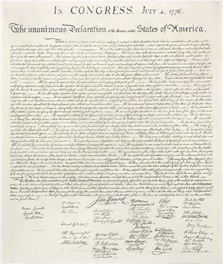 Declaration of Independence, Constitution of The United States of America, Bill of Rights