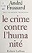 Le crime contre l'humanité
