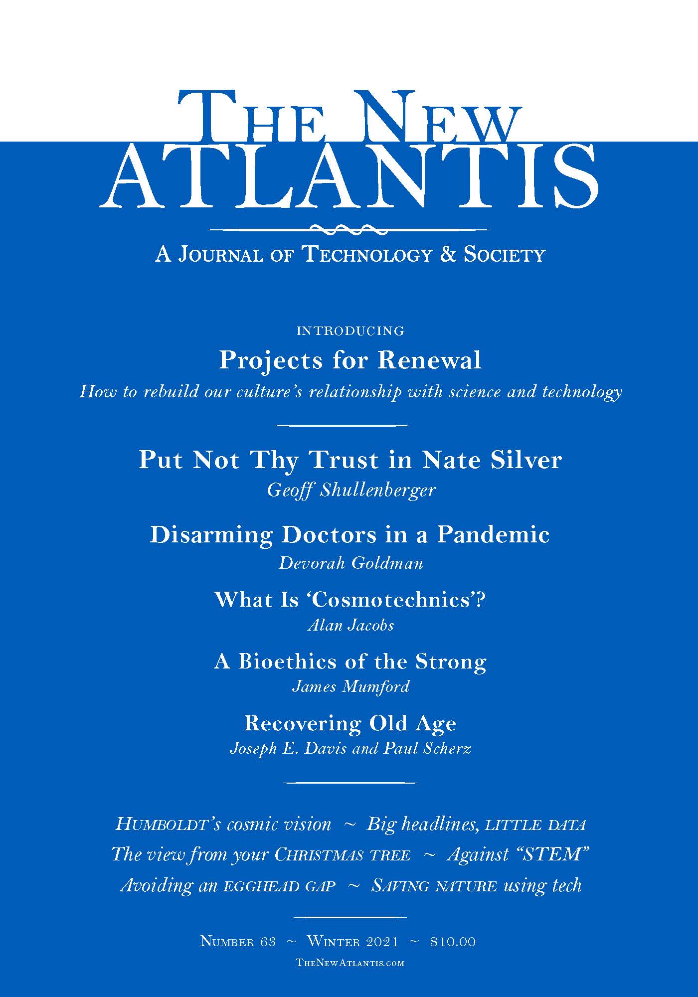 The New Atlantis (Number 63, Winter 2021)