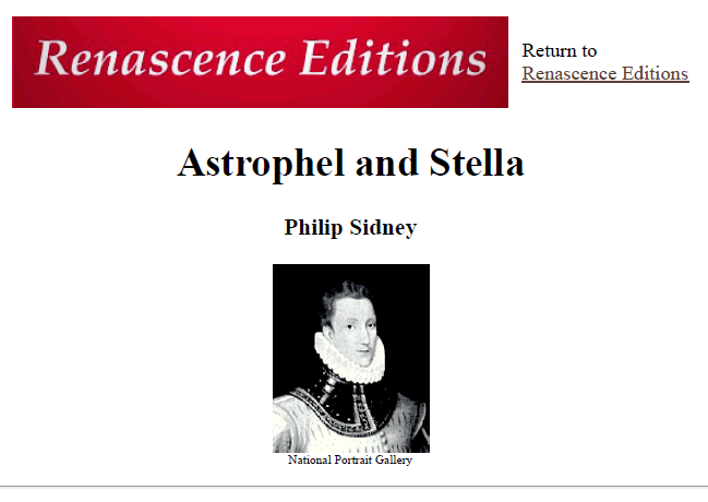 Astrophel and Stella