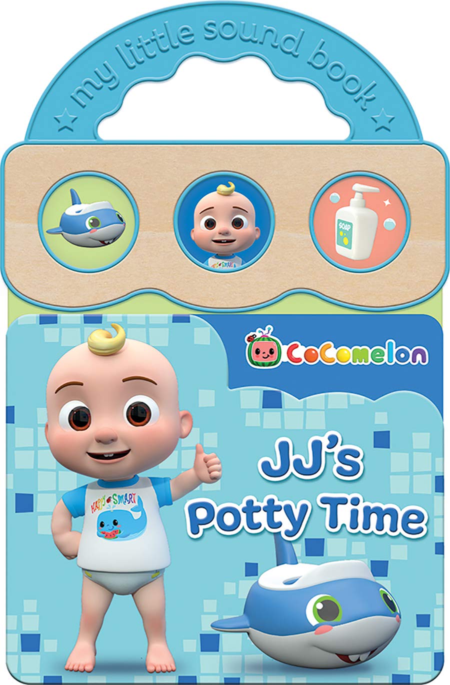 Cocomelon JJ's Potty Time 3-Button Potty Training Sound Board Book (Board book)