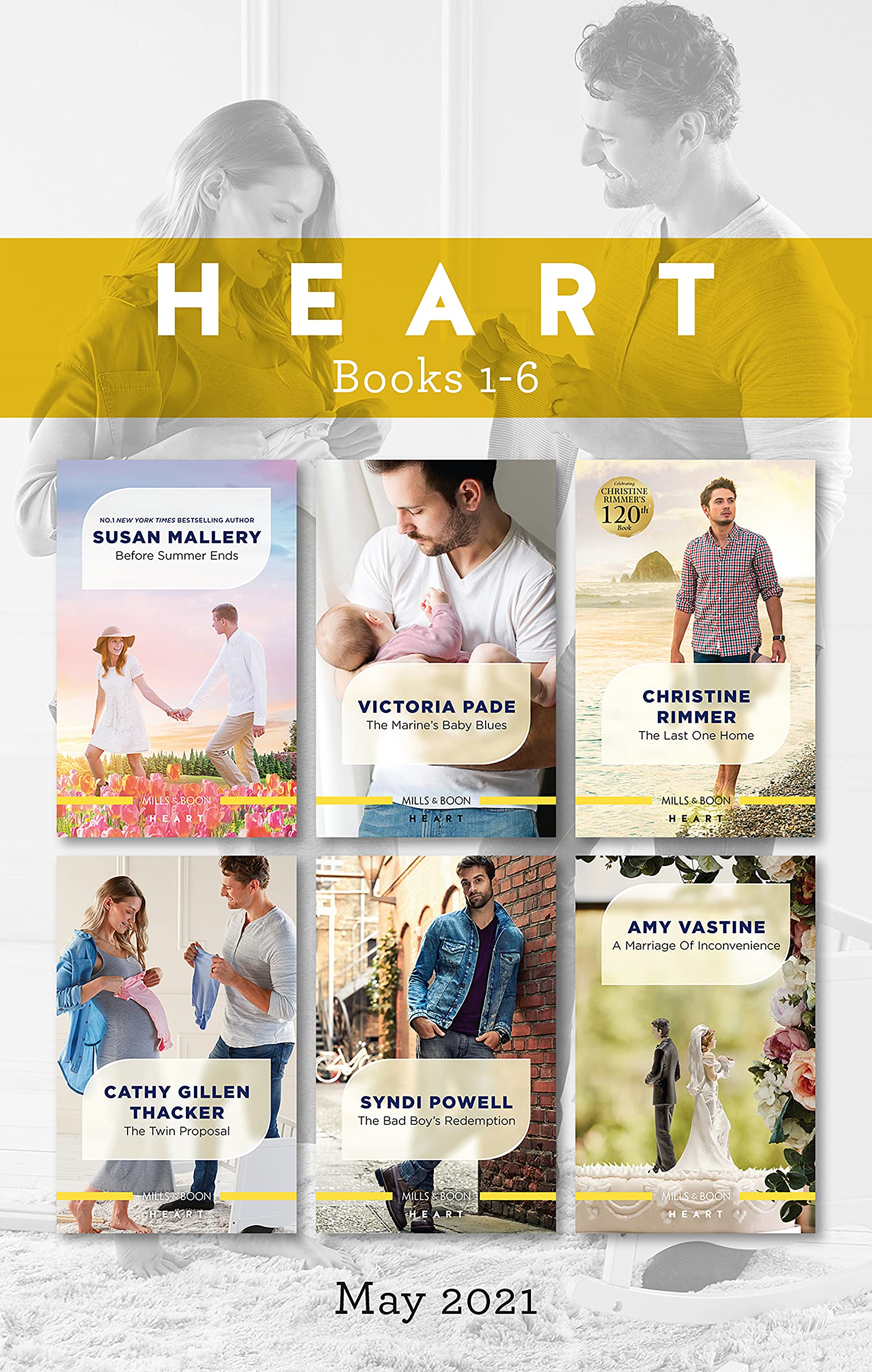 Heart Box Set May 2021/Before Summer Ends/The Marine's Baby Blues/The Last One Home/The Twin Proposal/The Bad Boy's Redemption/A Marriage of I