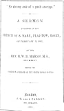 "Be Strong and of Good Courage": A Sermon preached in the Church of S. Mary, Plaistow, Essex, on February 3, 1861