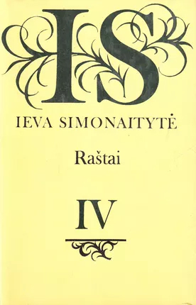 Raštai. IV tomas (Hardcover)