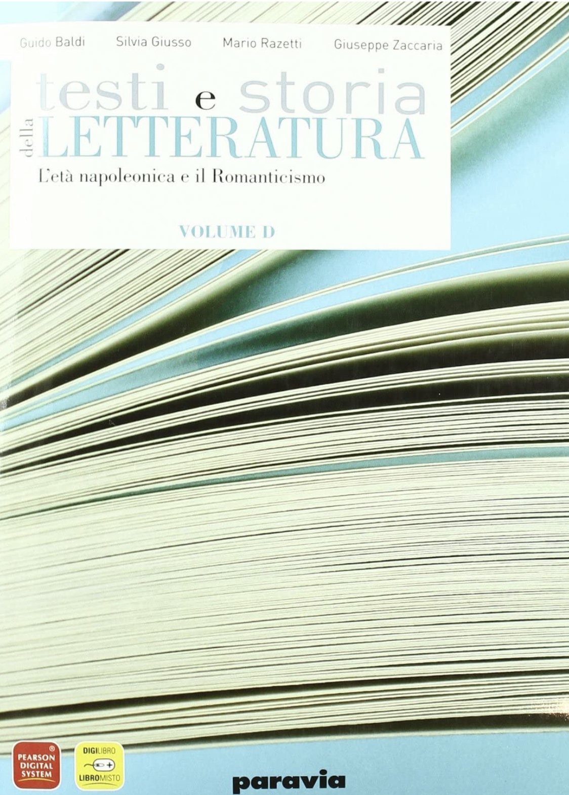 Testi e storia della letteratura vol. D