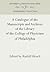 A Catalogue of the Manuscri...