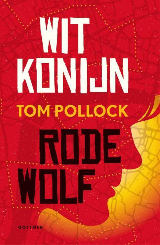 Wit konijn rode wolf