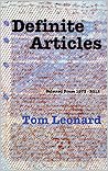 Definite Articles: Selected Prose 1973-2012