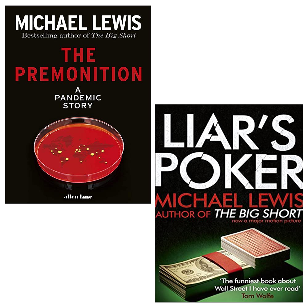 2 Books Collection Set: Liar's Poker & The Premonition By Michael Lewis (Paperback)