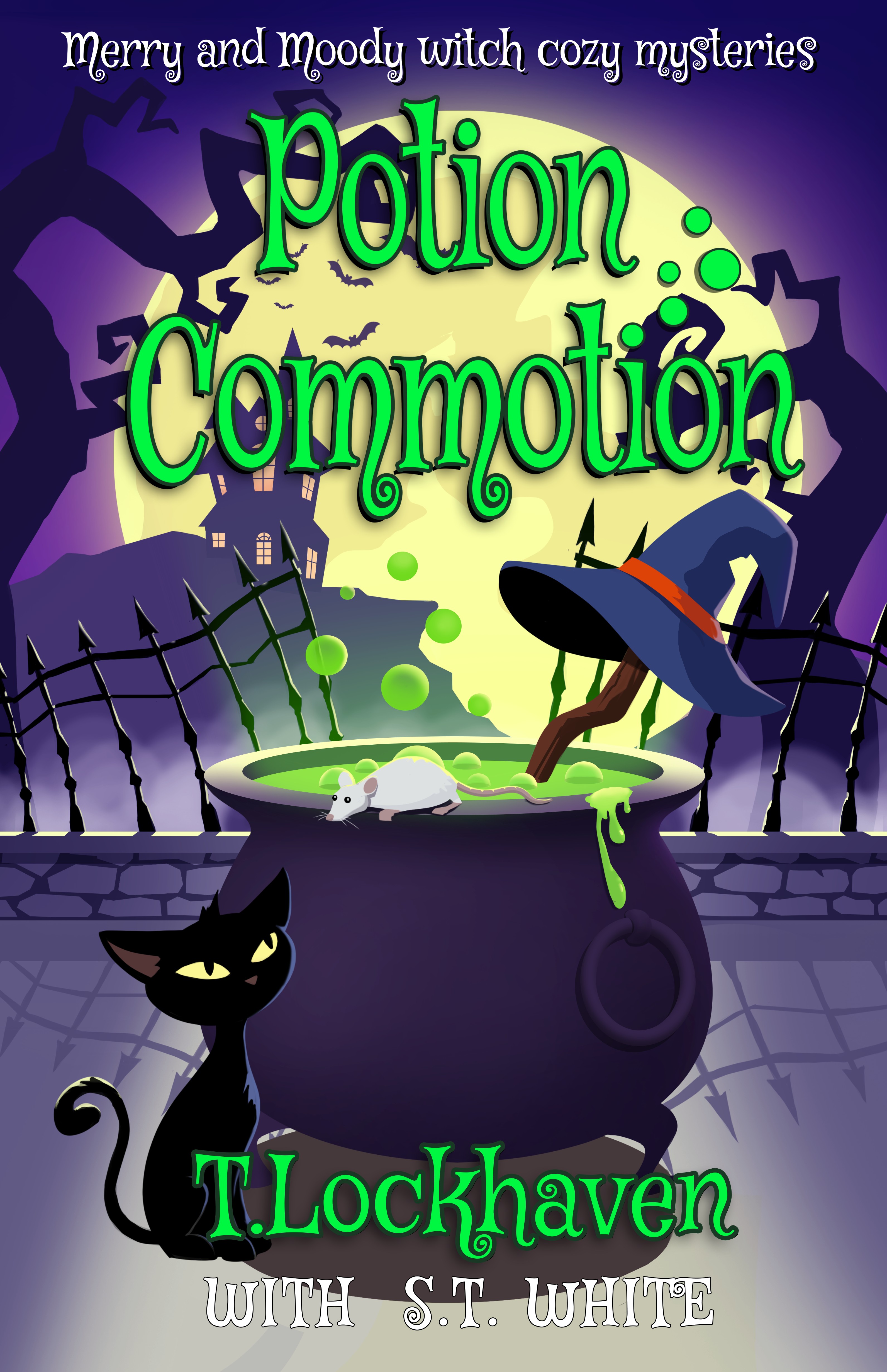 Potion Commotion (Merry and Moody Witch Cozy Mysteries, #1)