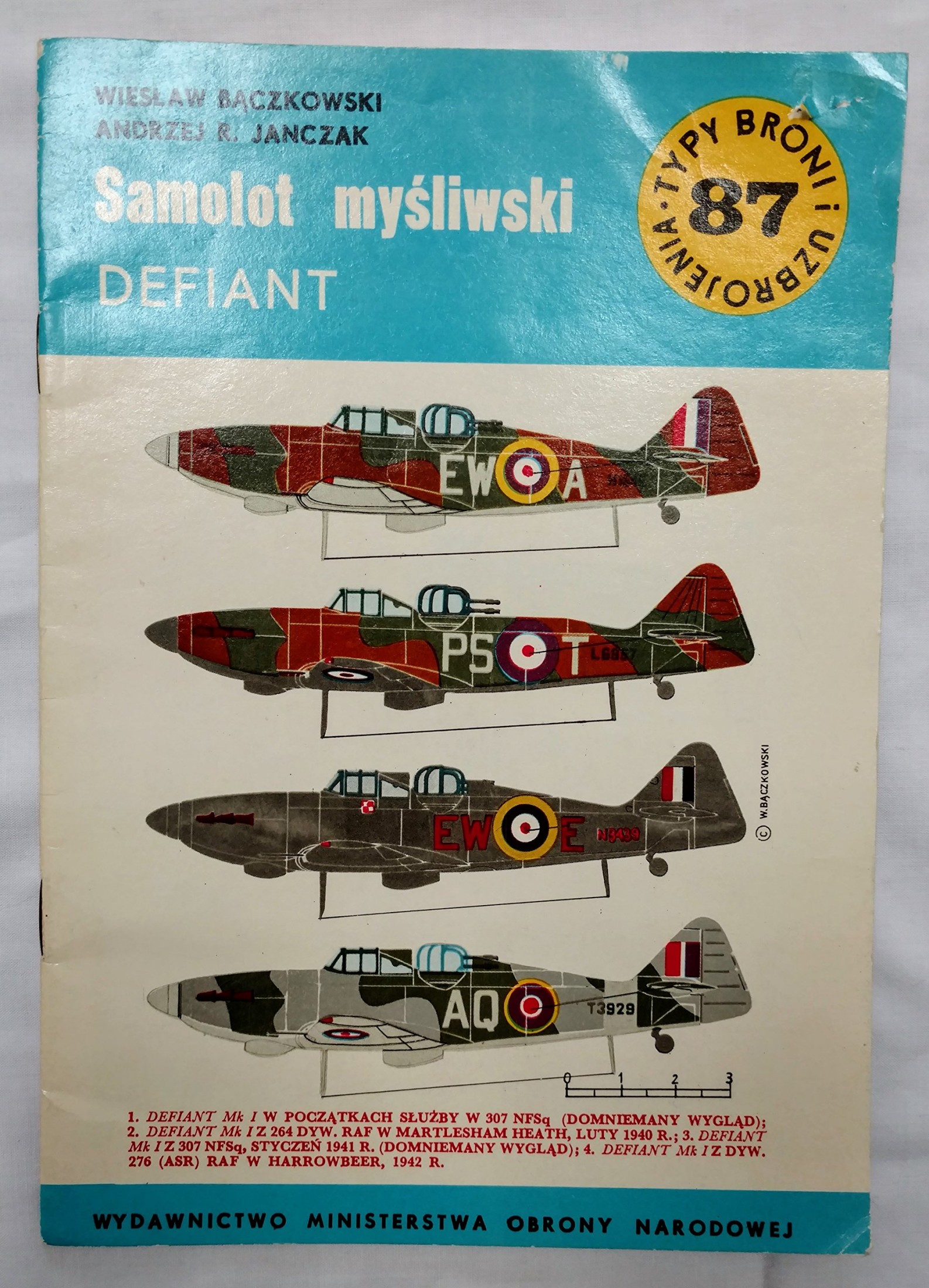 Samolot myśliwski Defiant (Typy Broni i Uzbrojenia #87)