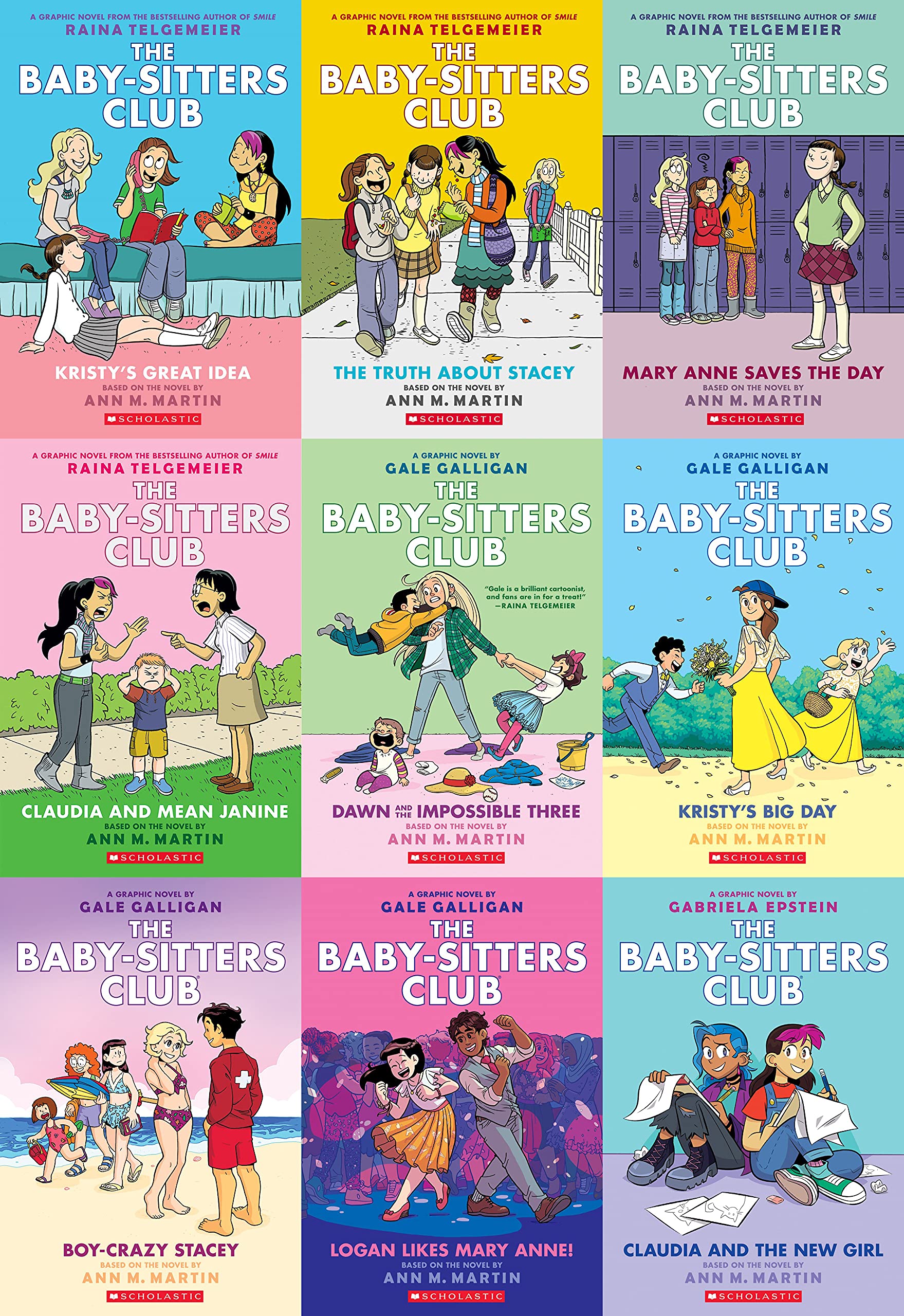 The Baby-Sitters Club Graphic Novels, Books 1-9 Set (Graphix)