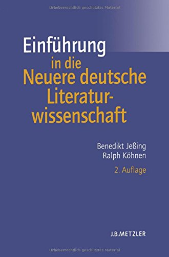 Einführung in die Neuere deutsche Literaturwissenschaft (Unknown Binding)