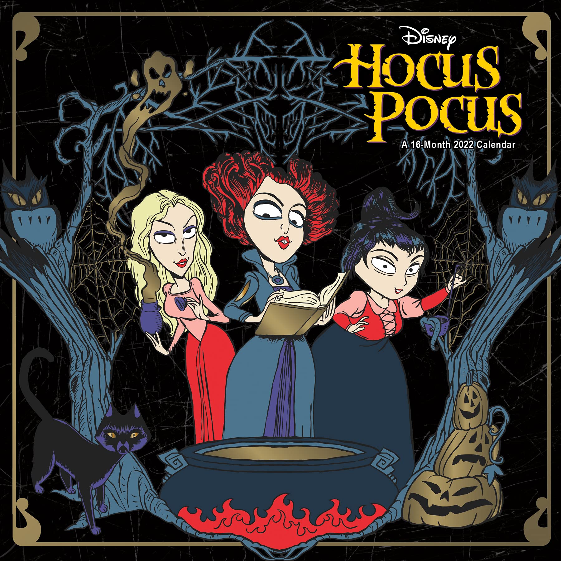 2022 Disney Calendar 2022 Disney Hocus Pocus Wall Calendar By Trends International